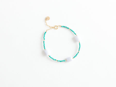 Bracelet Turquoise & Calcédoine