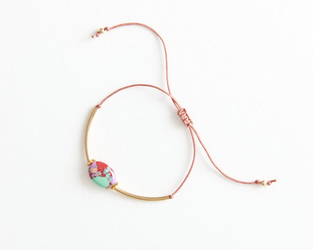 Bracelet "Bimini" Color Splash Corail, Lila, Turquoise