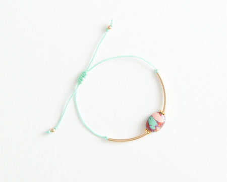 Bracelet "Bimini" Color Splash Corail, Turquoise, Lila