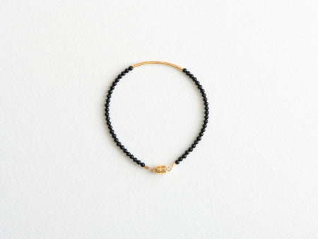 Bracelet "Mini Beads" Onyx