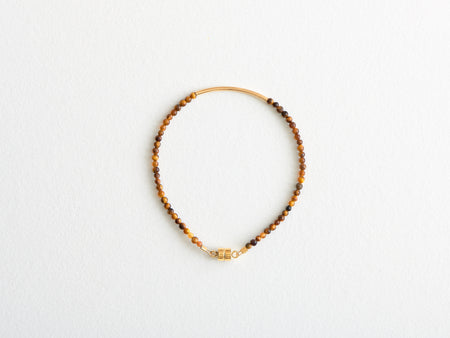Bracelet "Mini Beads" Oeil de Tigre