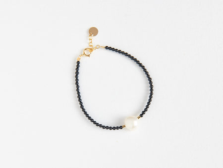 Bracelet "Perle Baroque" & Onyx